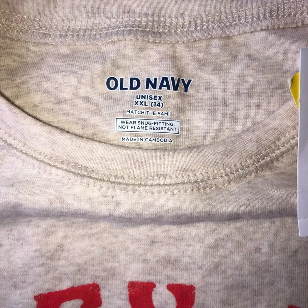 NWT Unisex XXL (14) Old Navy LS Pajama Top